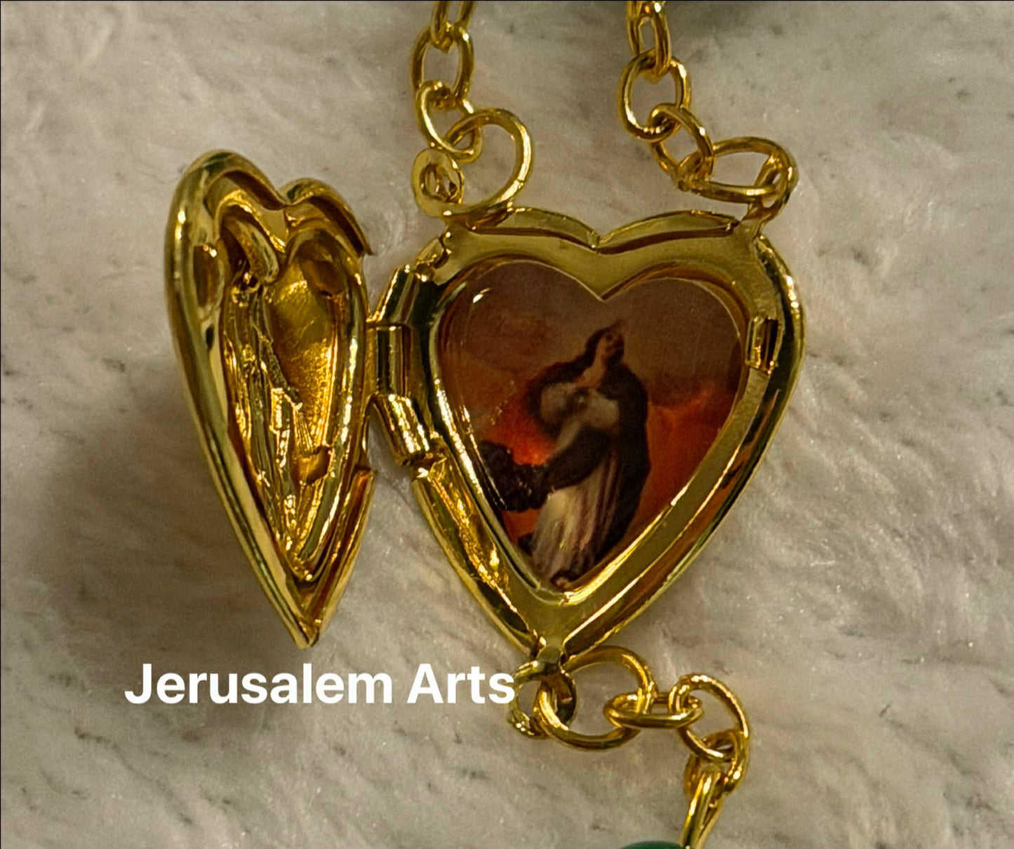 Rosary Hand made from the Holy land with Heart