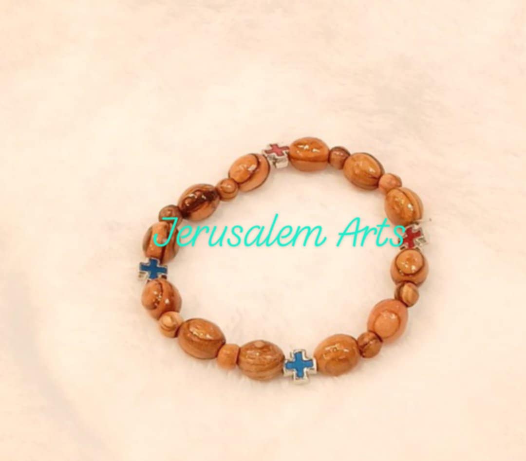 Bracelet olive wood beads