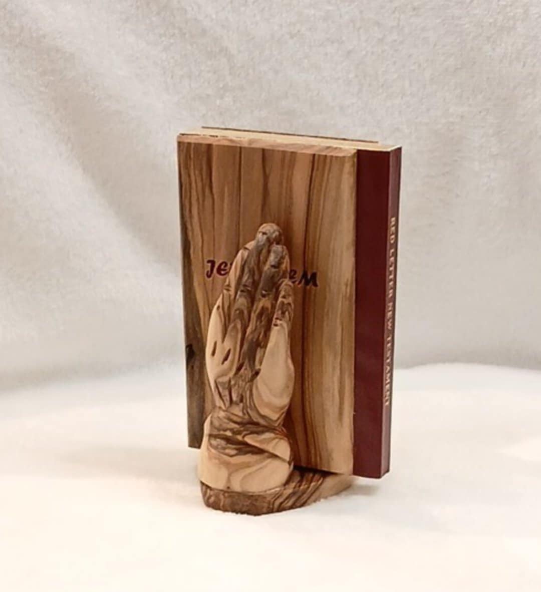 Holy Bibles covered with olive wood new testament