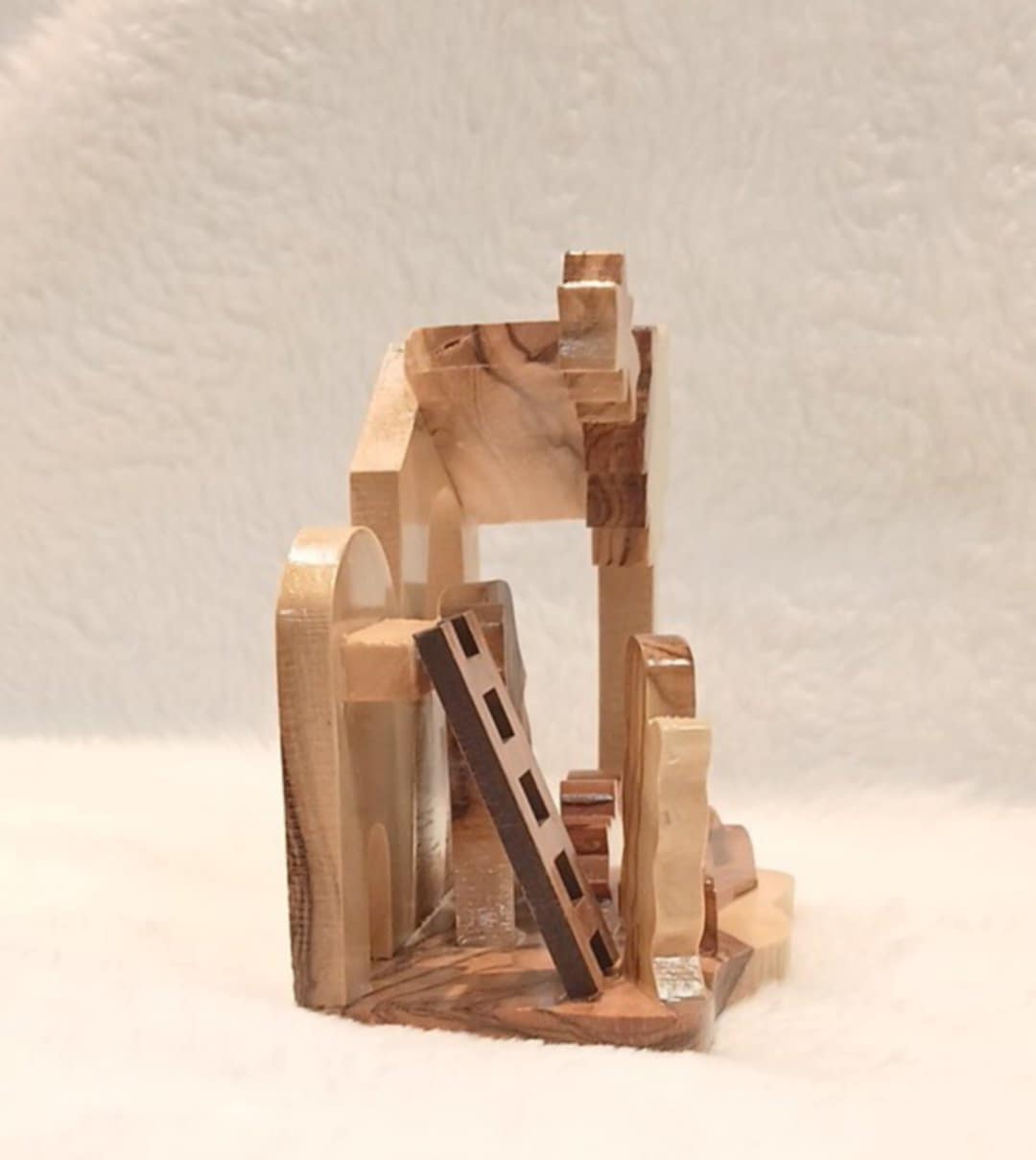 Nativity seen olive wood Hand made from the Holy Land
