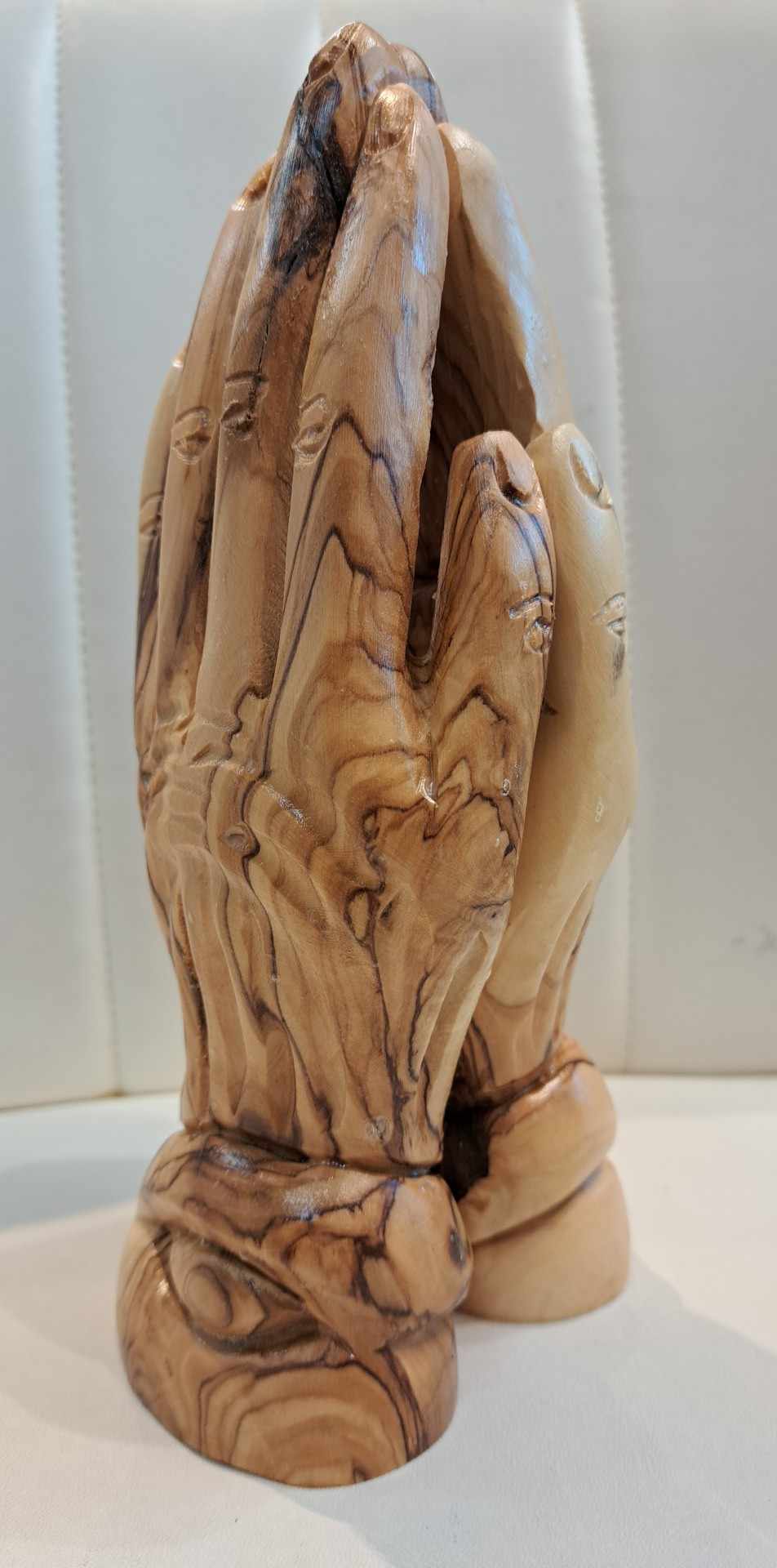 Daily Reminder on sale -- Praying Hands Wood Carving