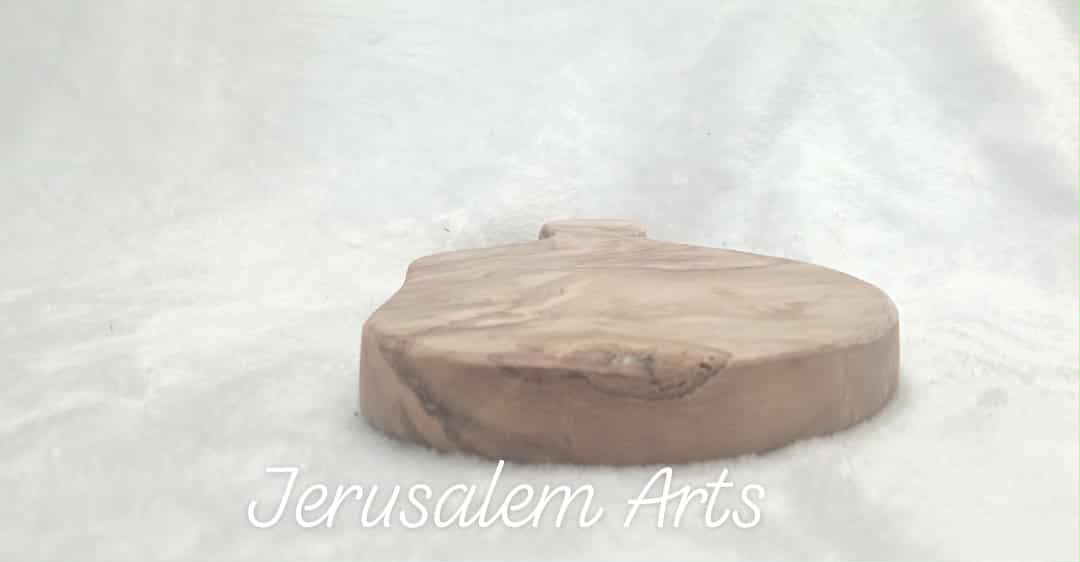 Cutting board olive wood or cheese board unique handcrafted from the HolyLand
