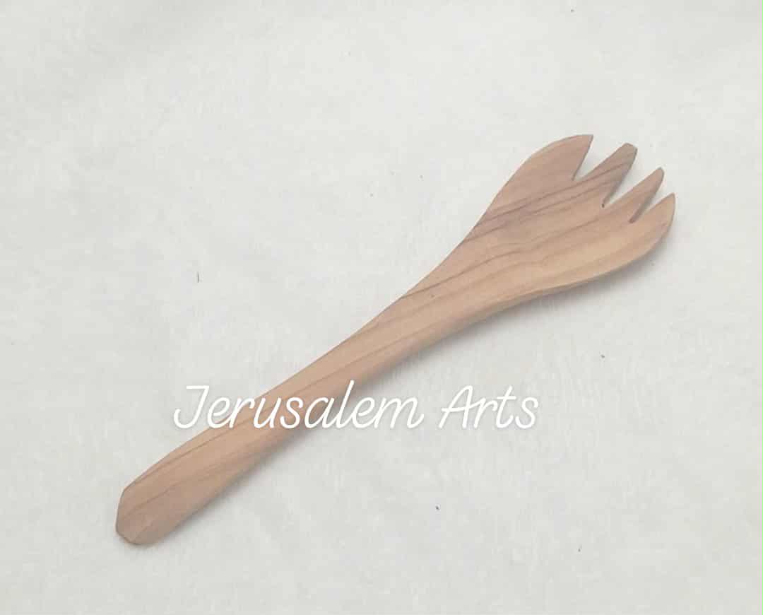 Cooking Spork olive wood handcrafted from the HolyLand.