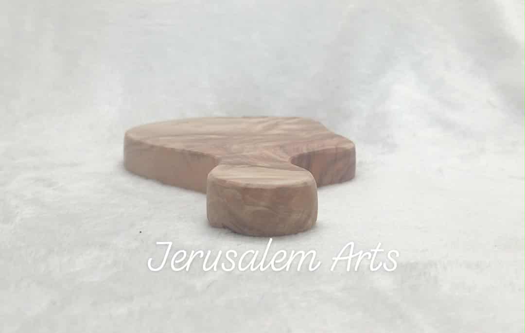 Cutting board olive wood or cheese board unique handcrafted from the HolyLand