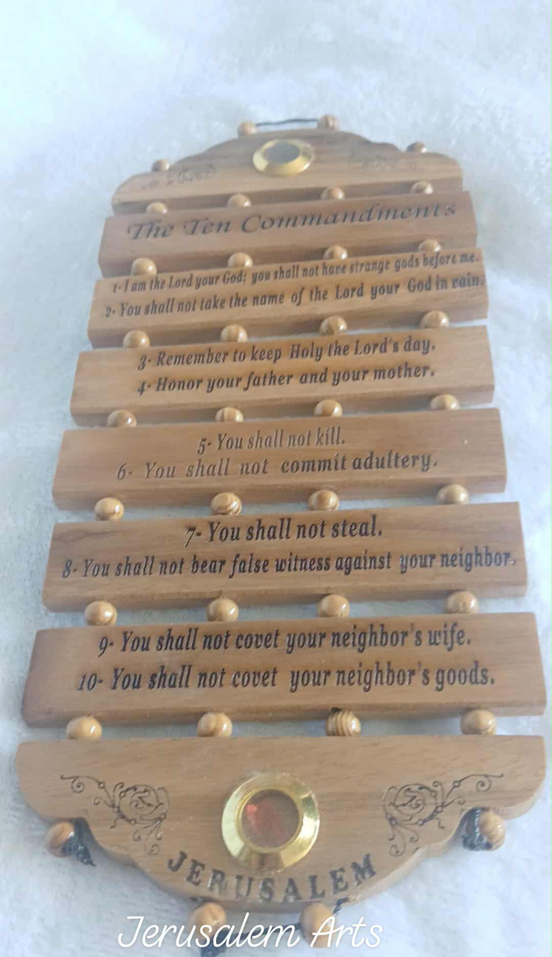 Ten Commandments from the Holyland