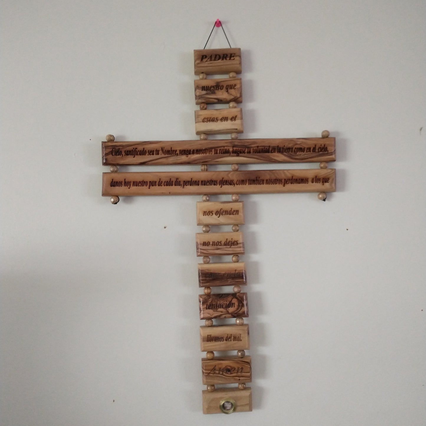 Our Father in Spanish Olive wood