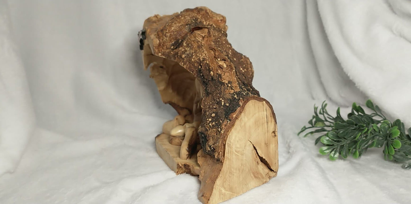 Nativity set olive wood hand carved from Bethlehem