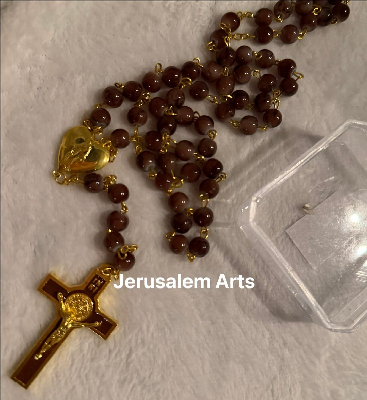 Rosary Hand made from the Holy land with Heart