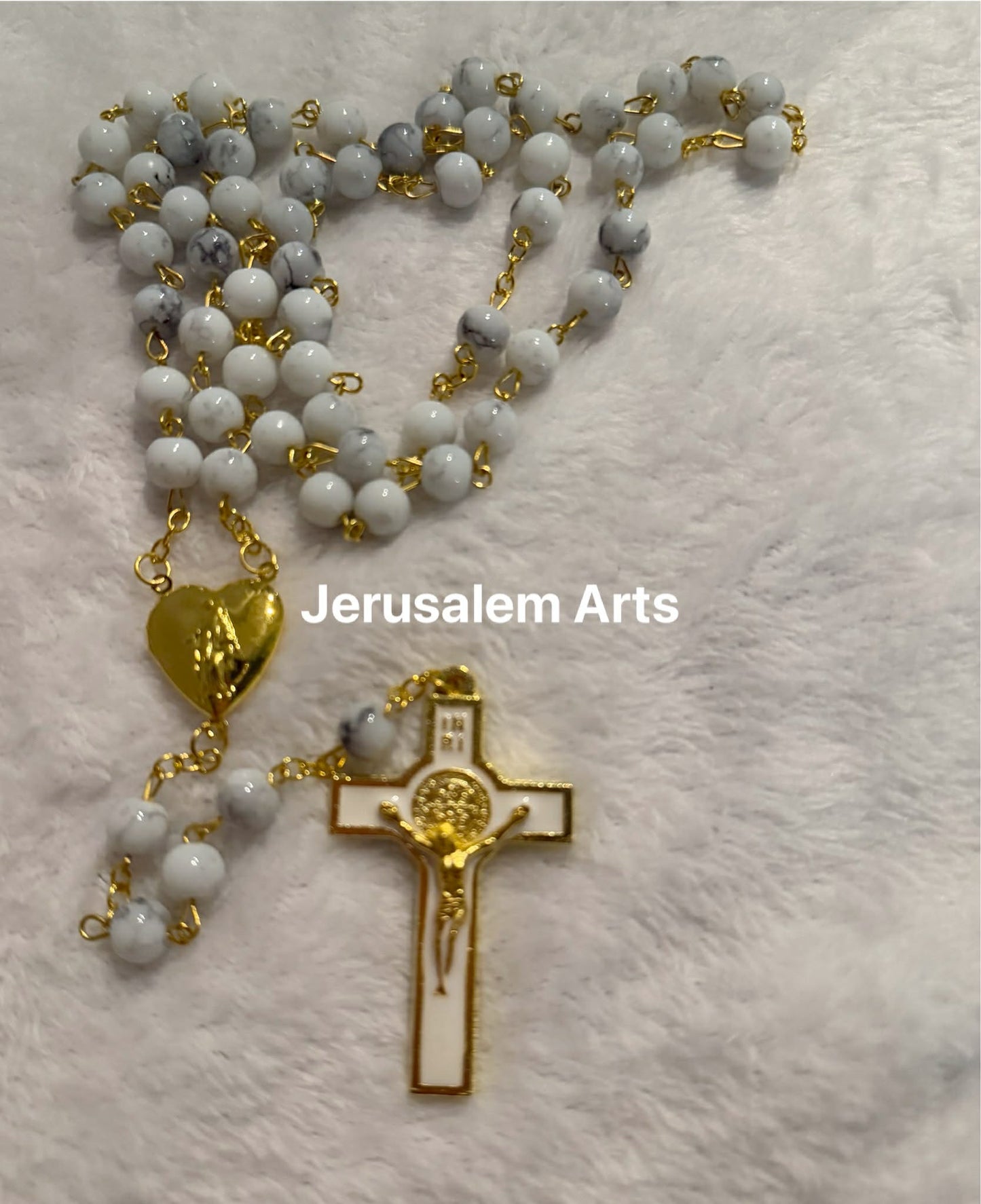 Rosary Hand made from the Holy land with Heart