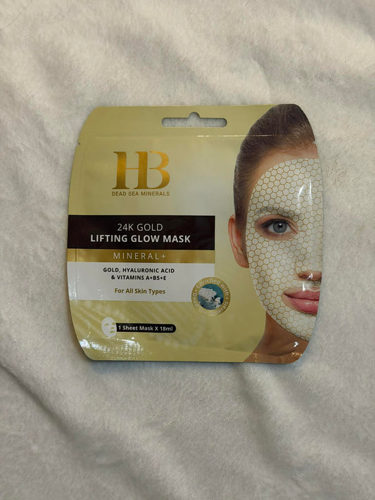 24 k gold lifting glow  face mask H&B product