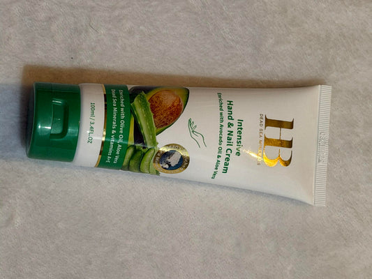 Intensive hand and nail cream enriched with avocado oil and aloe vera H&B product