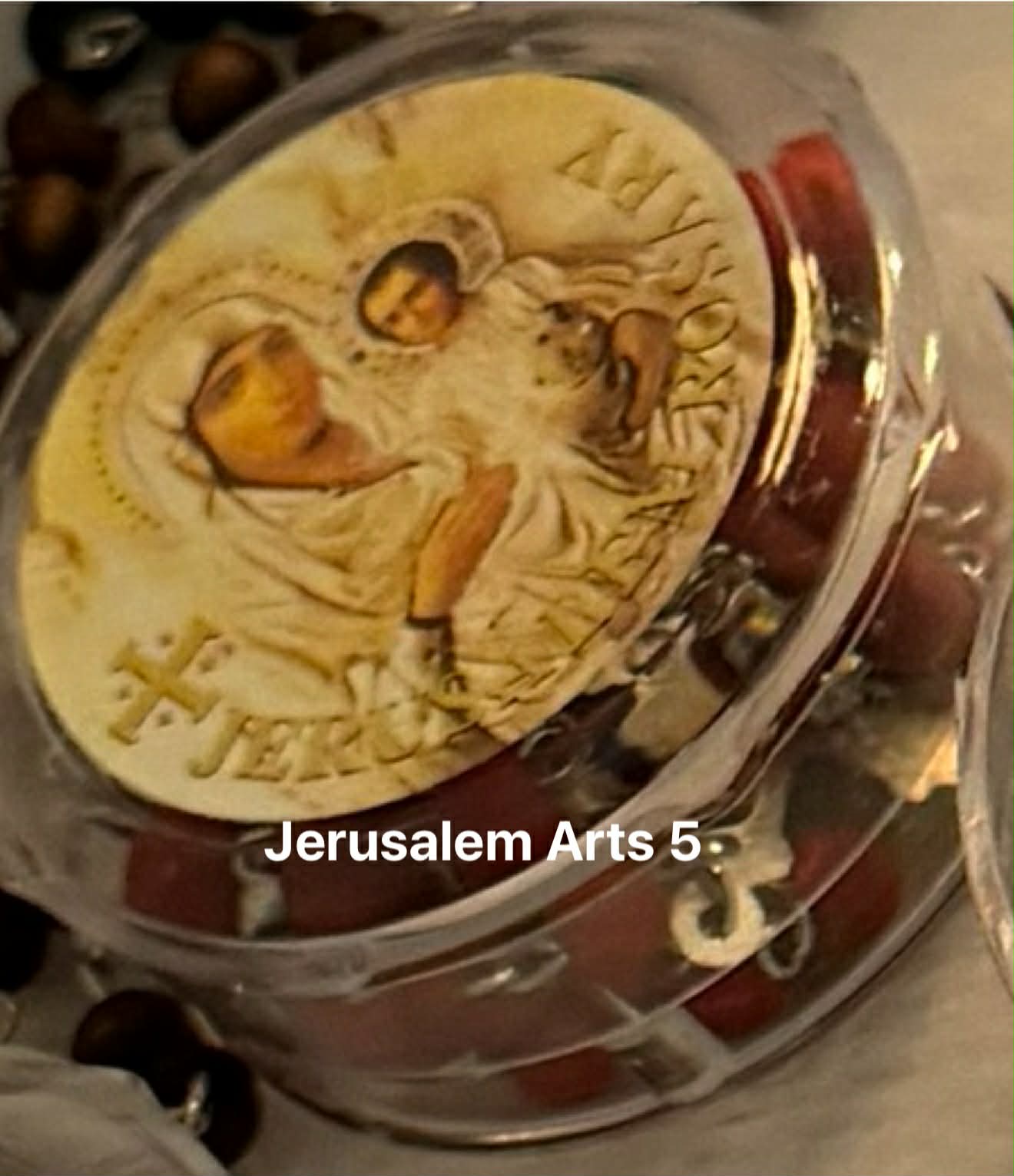 Wood Rosary Hand made from the Holyland with scented like roses