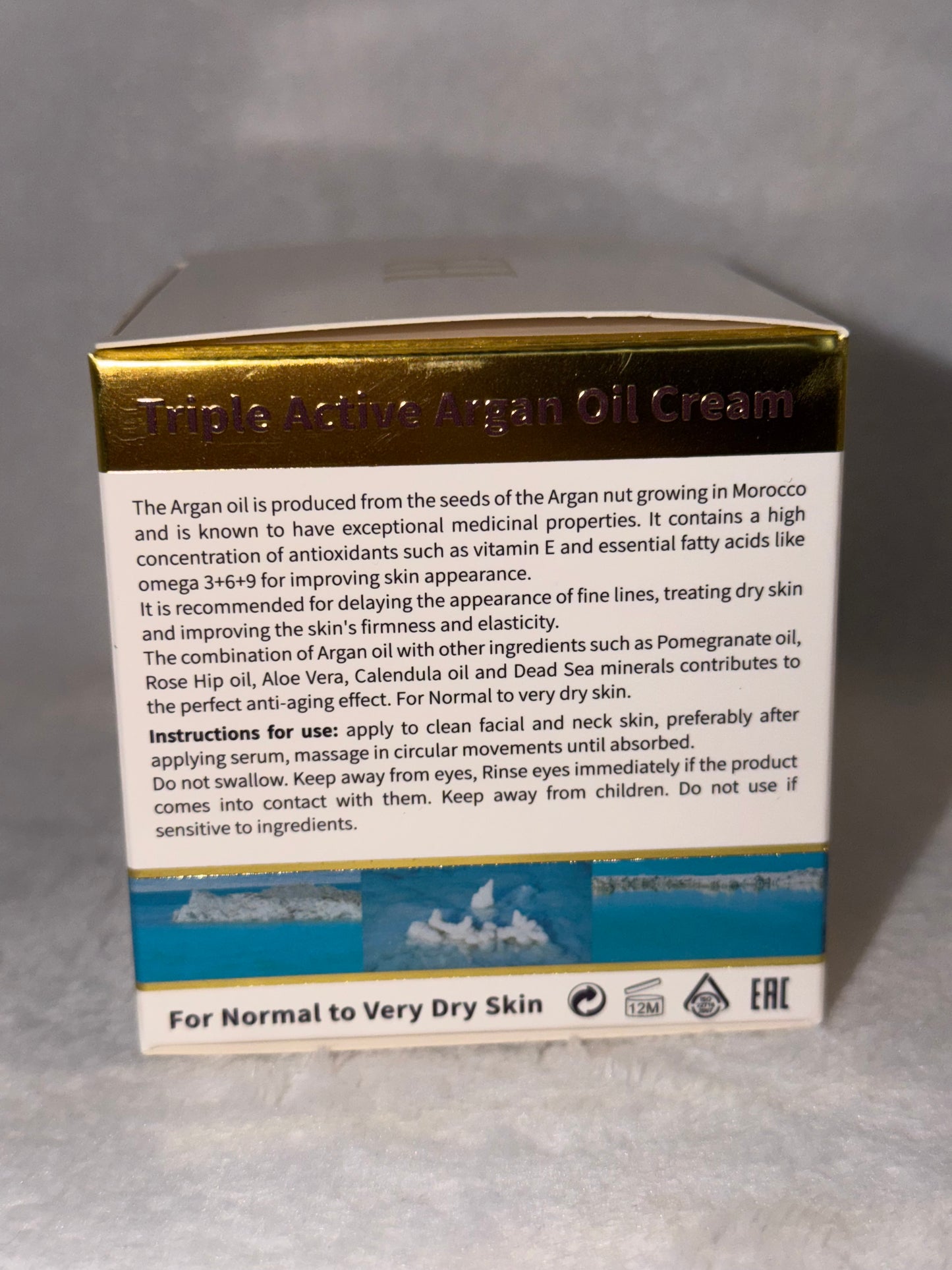 Face cream with Dead sea minerals and vitamins H&B product