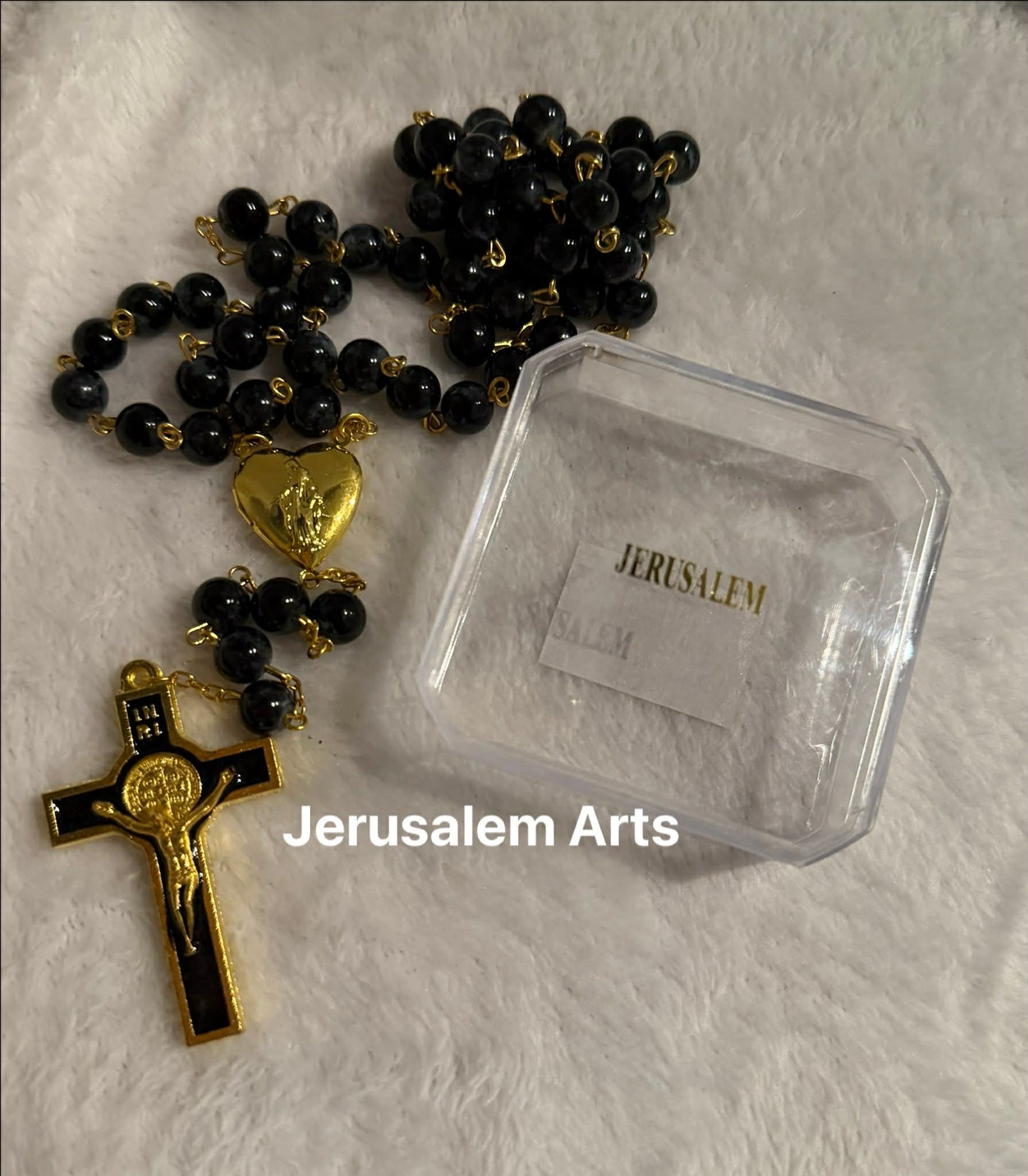 Rosary Hand made from the Holy land with Heart
