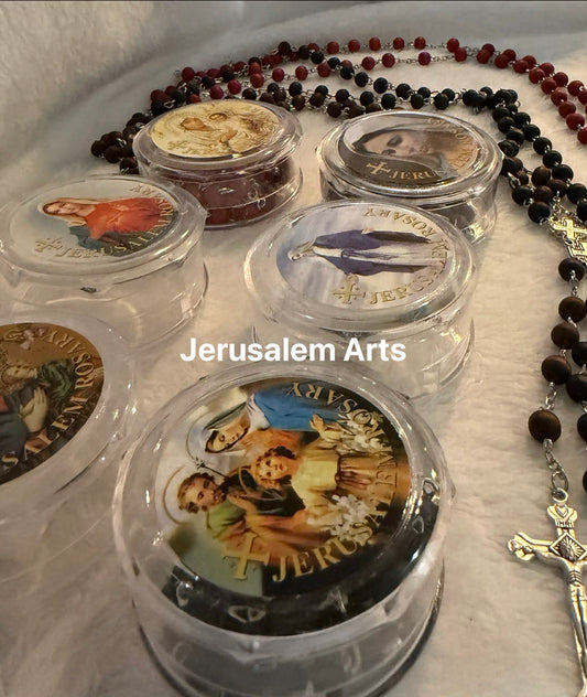 Wood Rosary Hand made from the Holyland with scented like roses