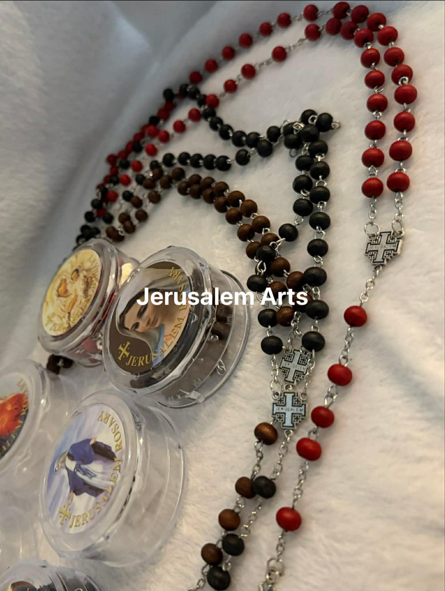 Wood Rosary Hand made from the Holyland with scented like roses