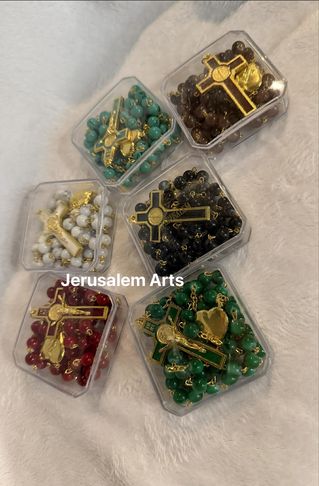 Rosary Hand made from the Holy land with Heart