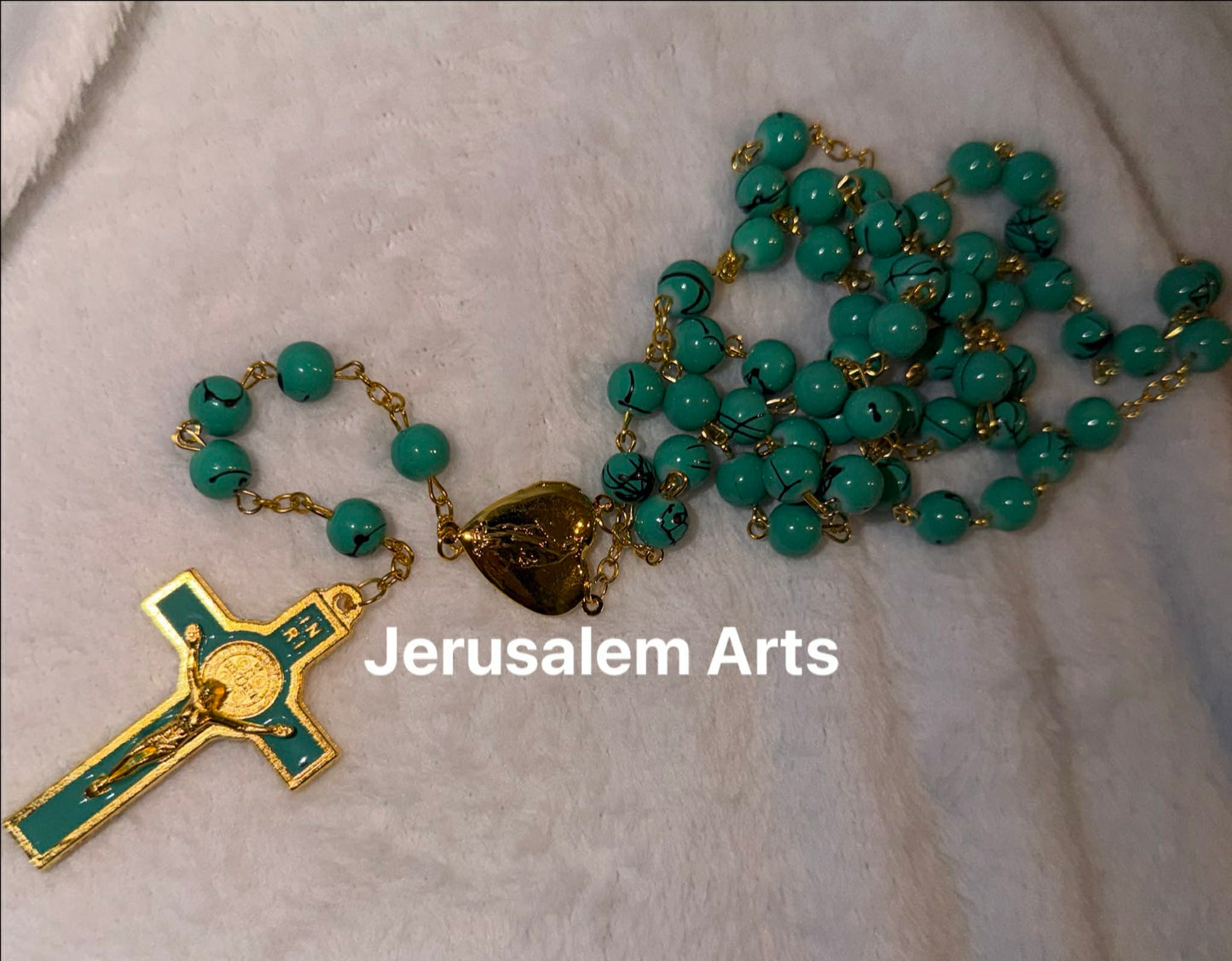 Rosary Hand made from the Holy land with Heart