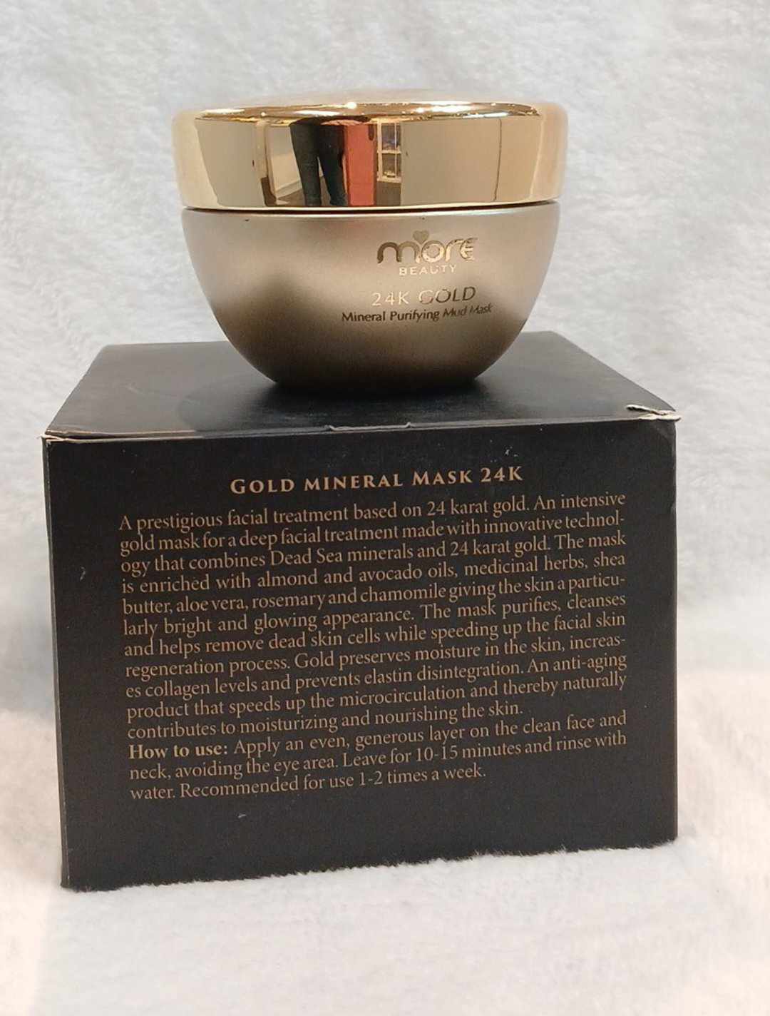 More beauty  24 k Gold Mineral purifying Mud mask DEAD SEA SPA