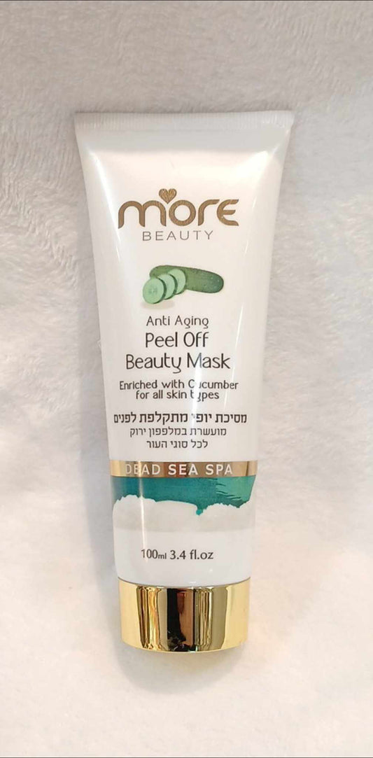 More beauty anti aging peel off beauty mask ,enriched with cucumber for all skin types DEAD SEA SPA