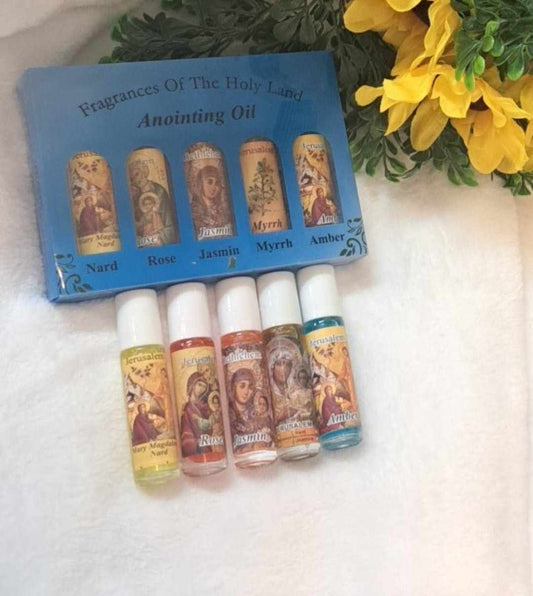 Fragrances of the Holy Land (Anointing Oil ) 5 bottles