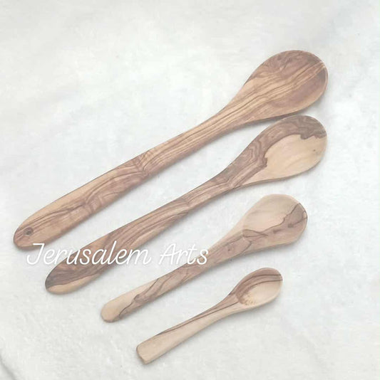 Kitchen spoons olive wood handcrafted from the Holyland