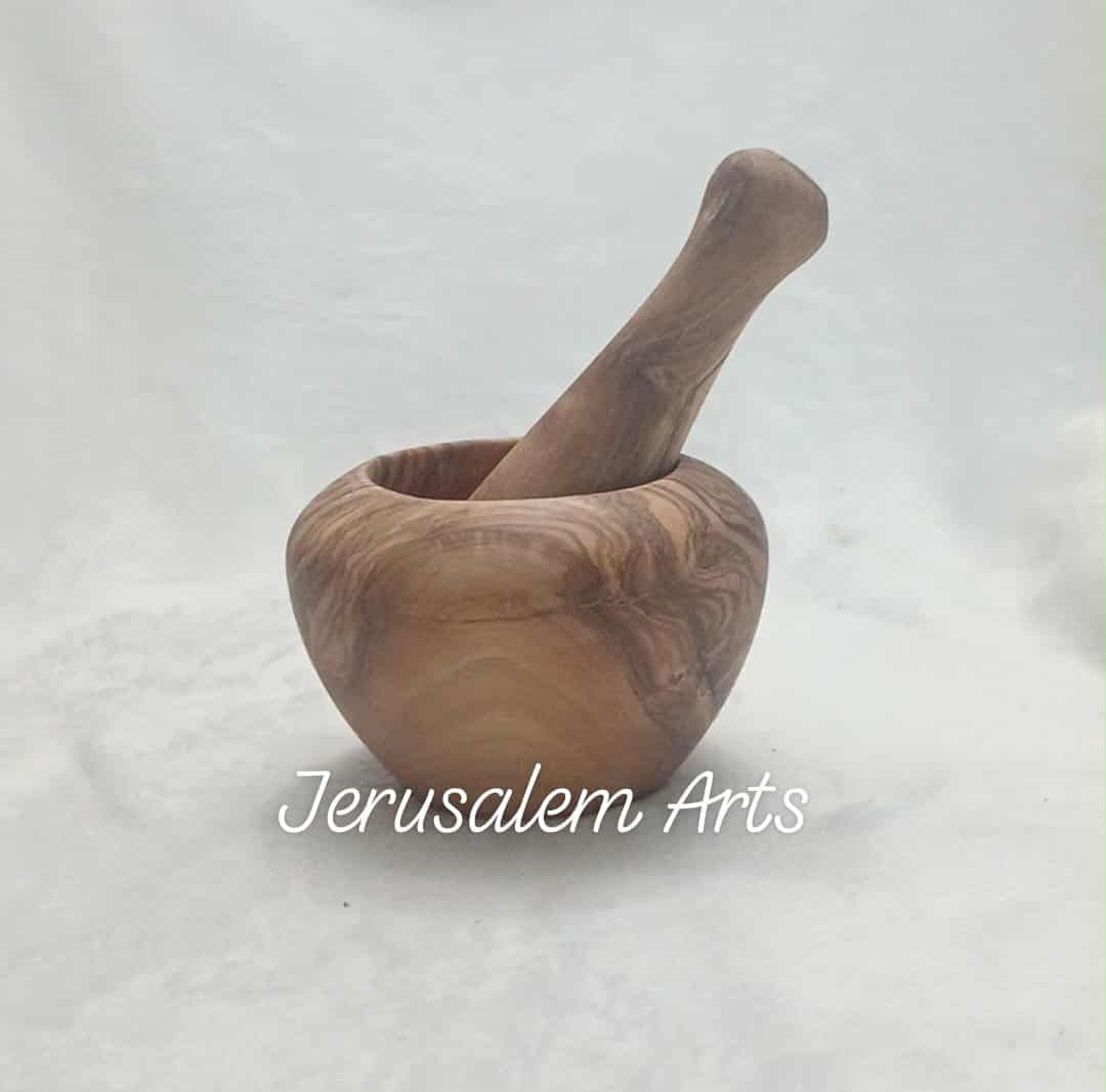 Pestle olive wood handcrafted in the HolyLand