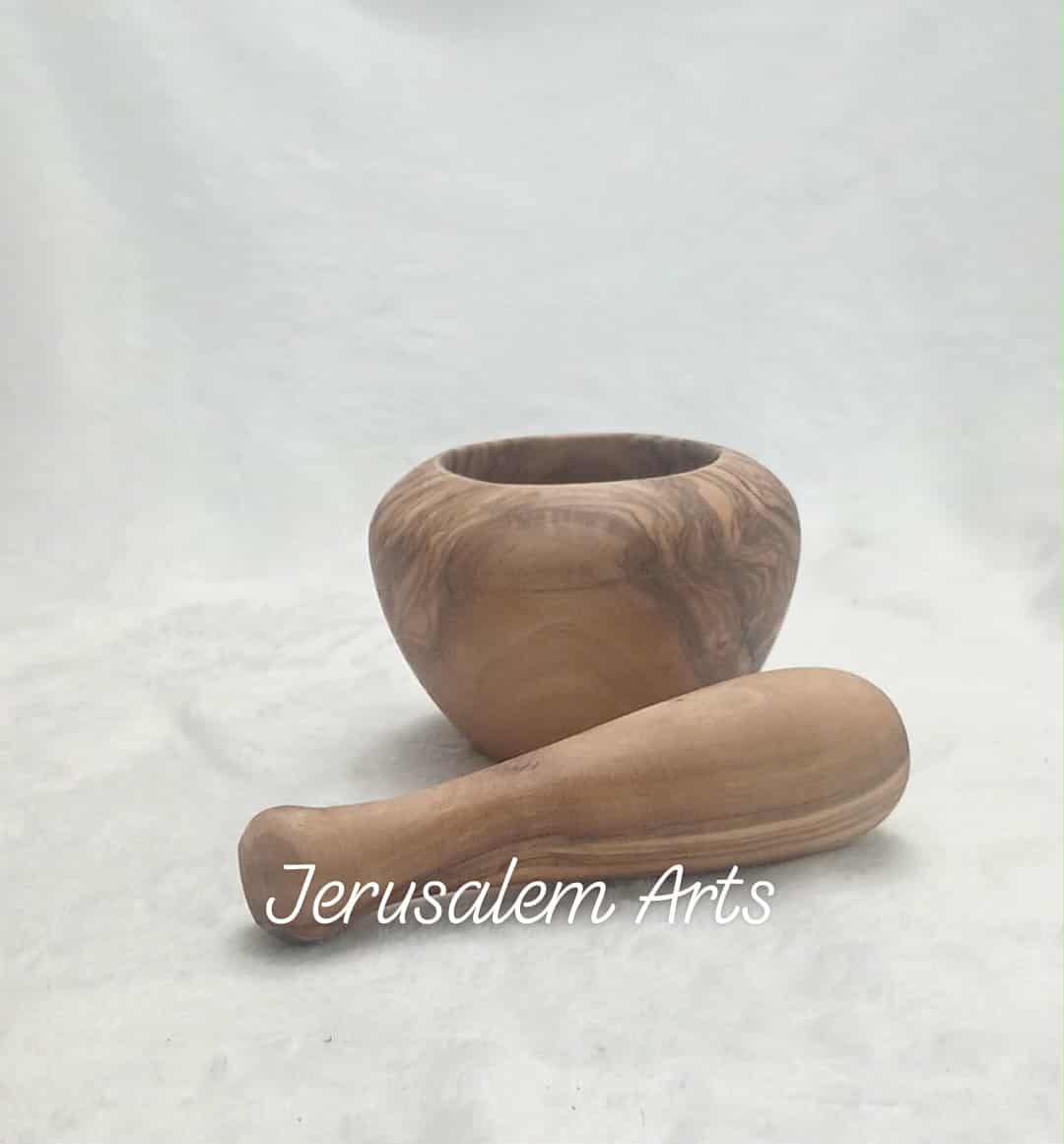 Pestle olive wood handcrafted in the HolyLand