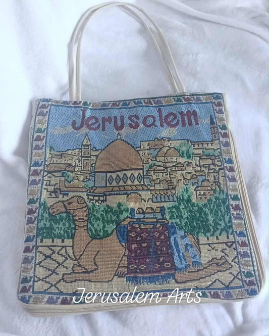 Shoulder Bag handcrafted traditional Embroidery unique from the Holyland.
