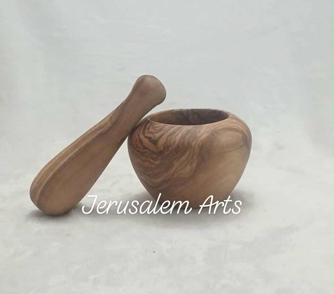 Pestle olive wood handcrafted in the HolyLand