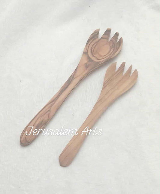 Cooking Spork olive wood handcrafted from the HolyLand.