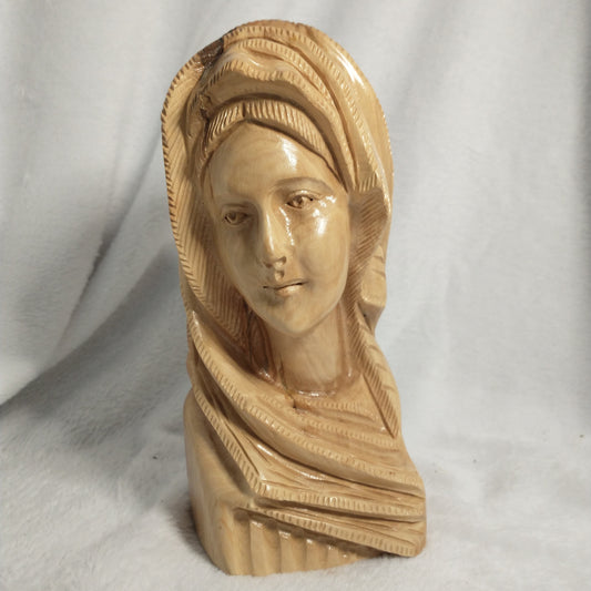 Virgin Mary statue .