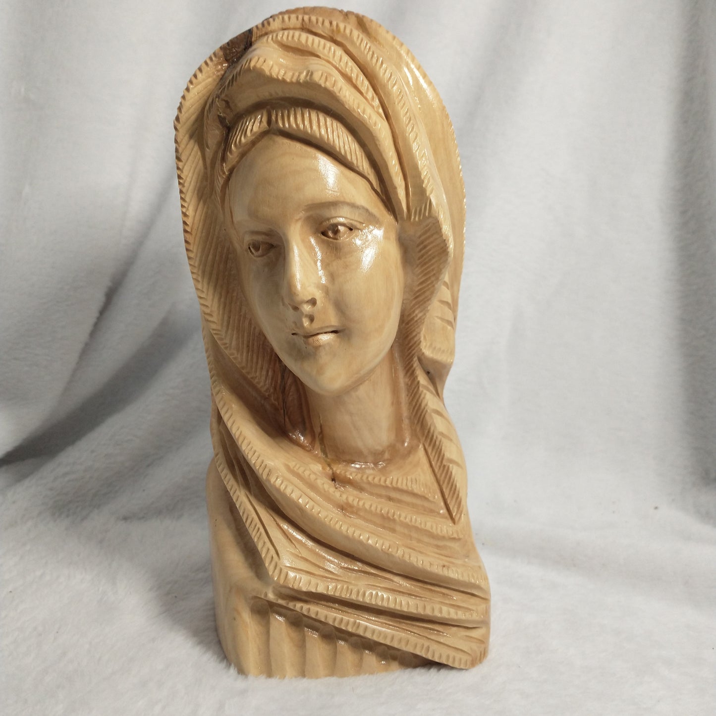 Virgin Mary statue .