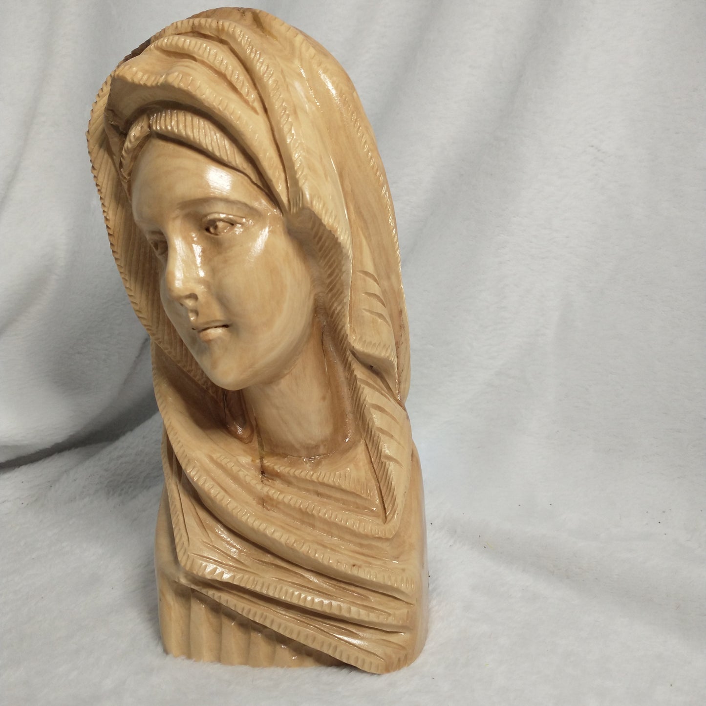 Virgin Mary statue .