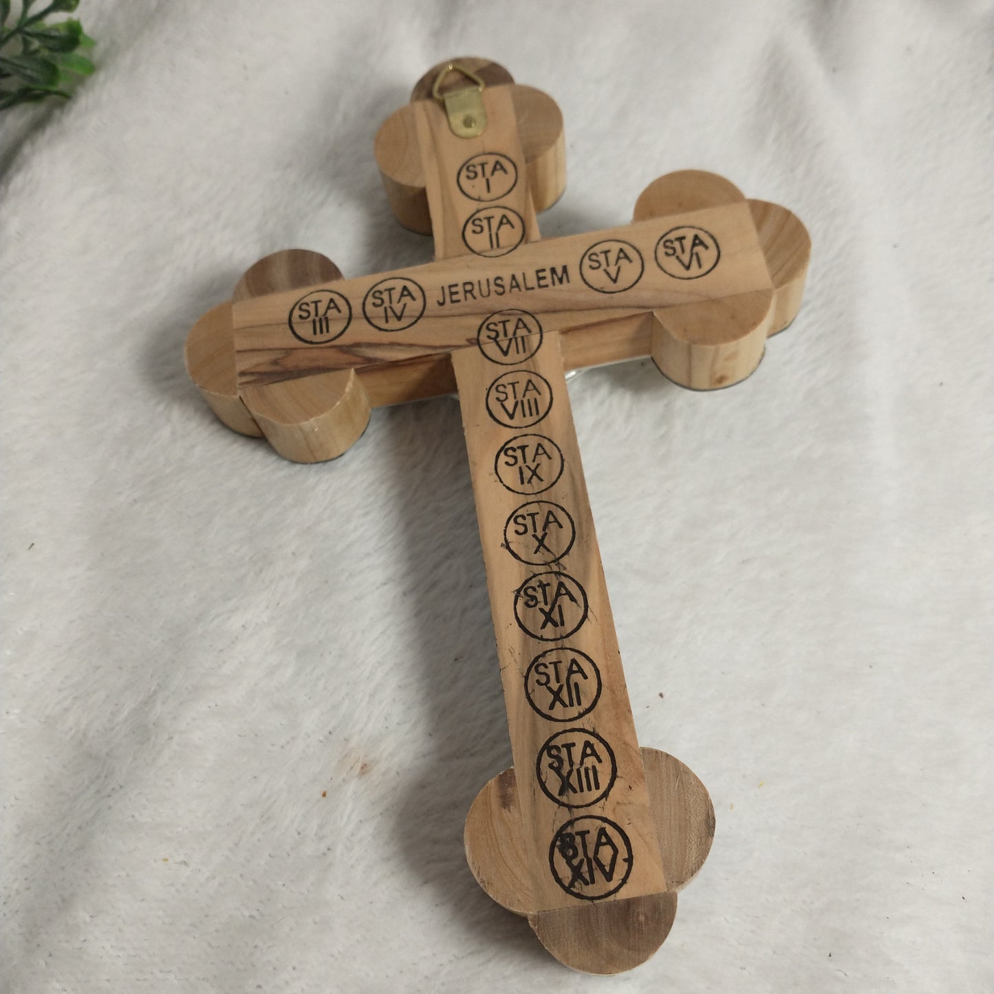 Cross Mother of Pearl and Olive wood