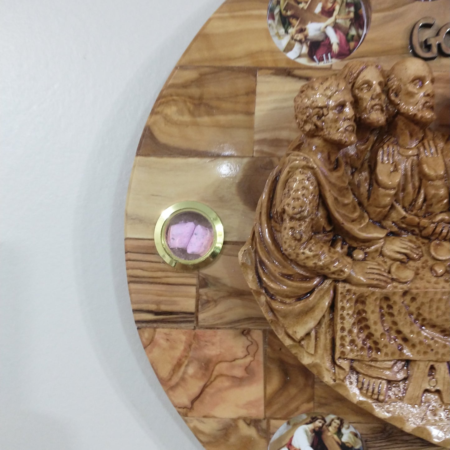 The last supper .Olive wood .