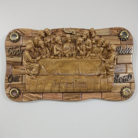 The last Supper ,Olive wood in Bethlehem