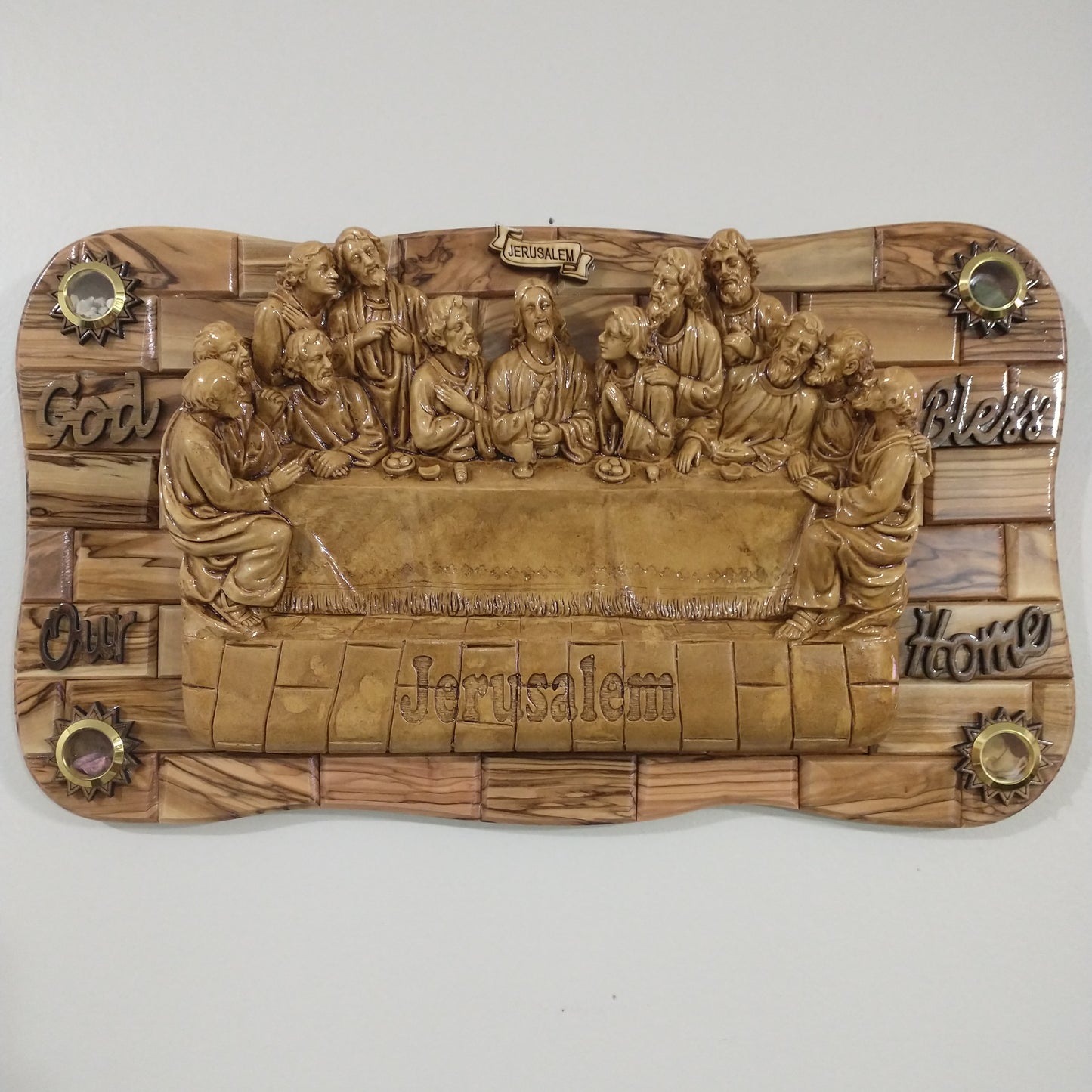 The last Supper ,Olive wood in Bethlehem