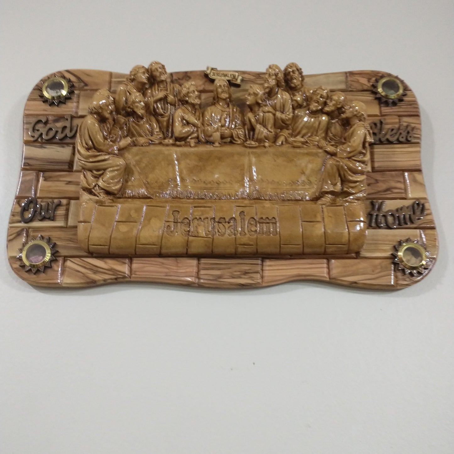 The last Supper ,Olive wood in Bethlehem