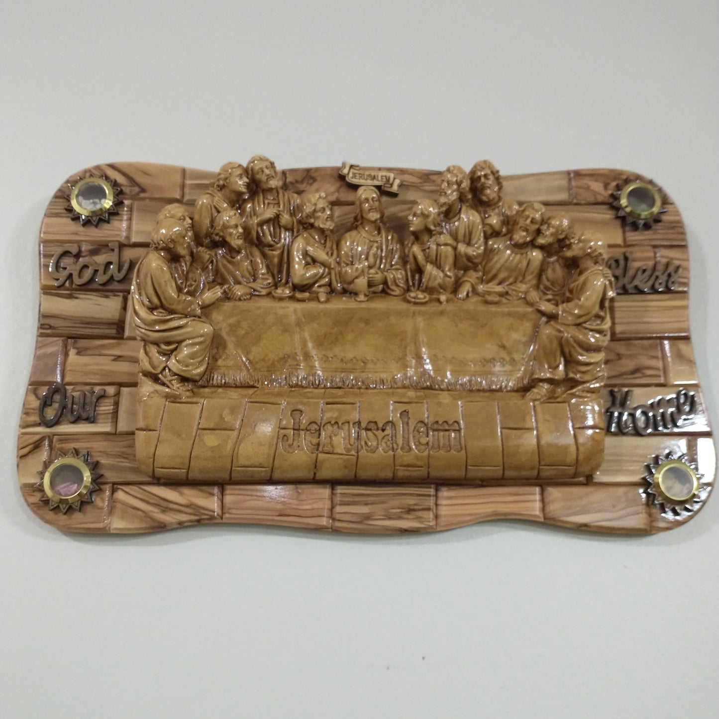 The last Supper ,Olive wood in Bethlehem