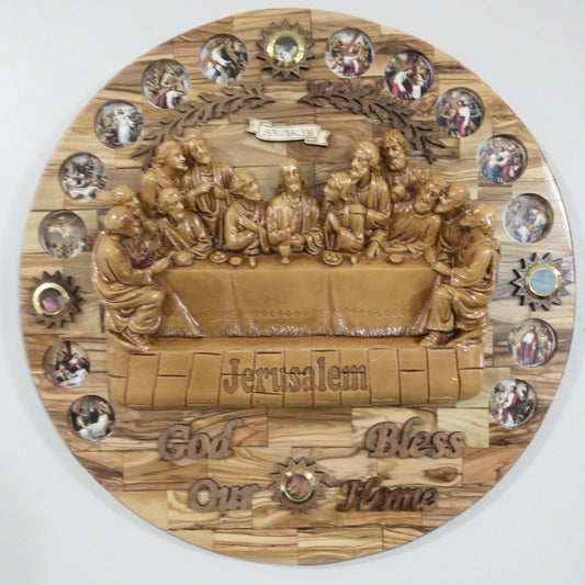 The last supper ,olive wood hand made in Bethlehem
