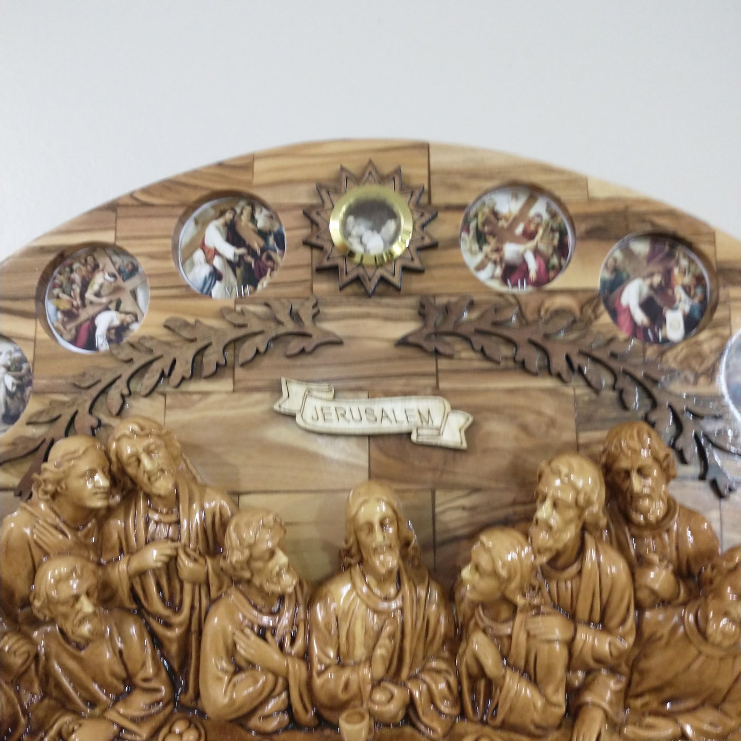 The last supper ,olive wood hand made in Bethlehem