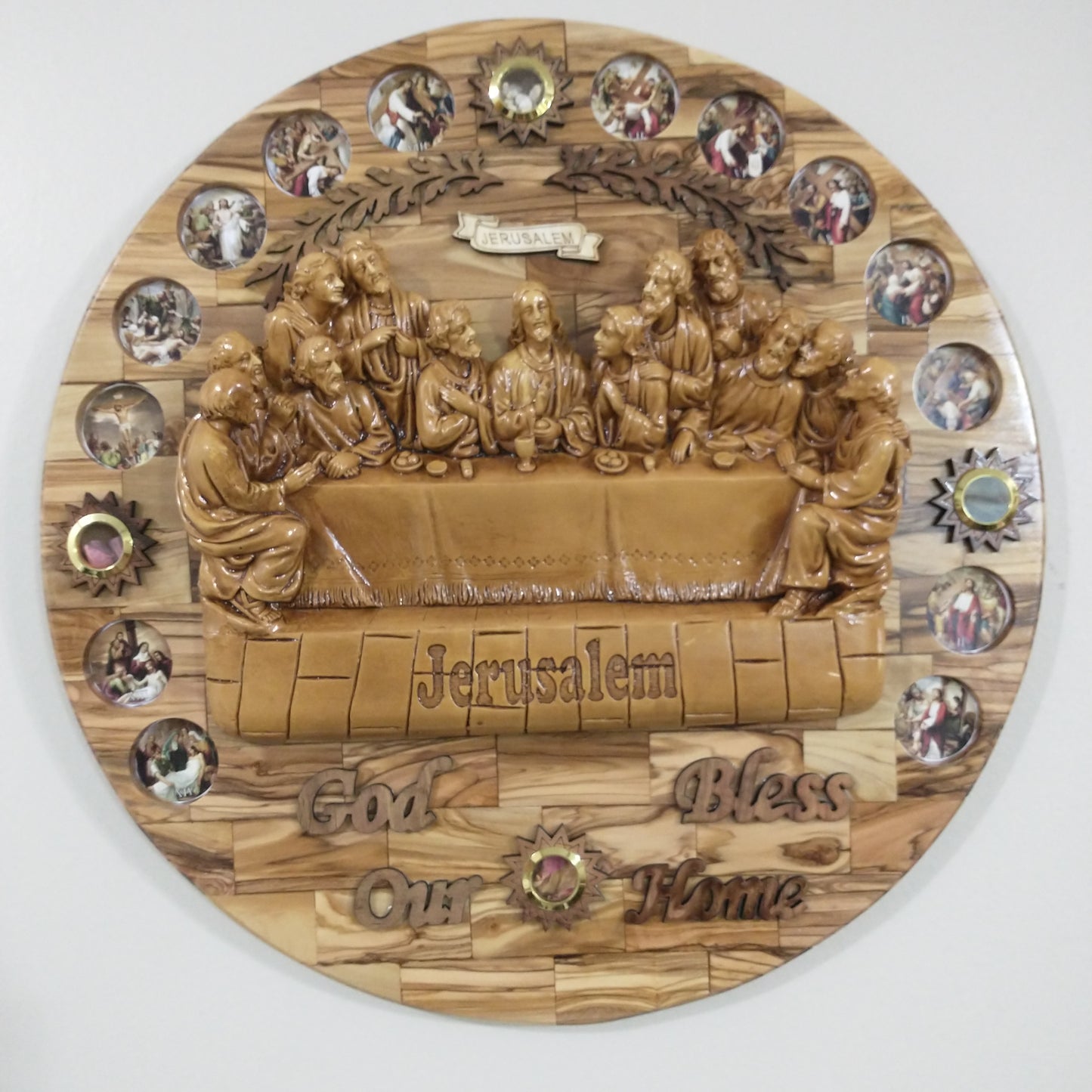 The last supper ,olive wood hand made in Bethlehem