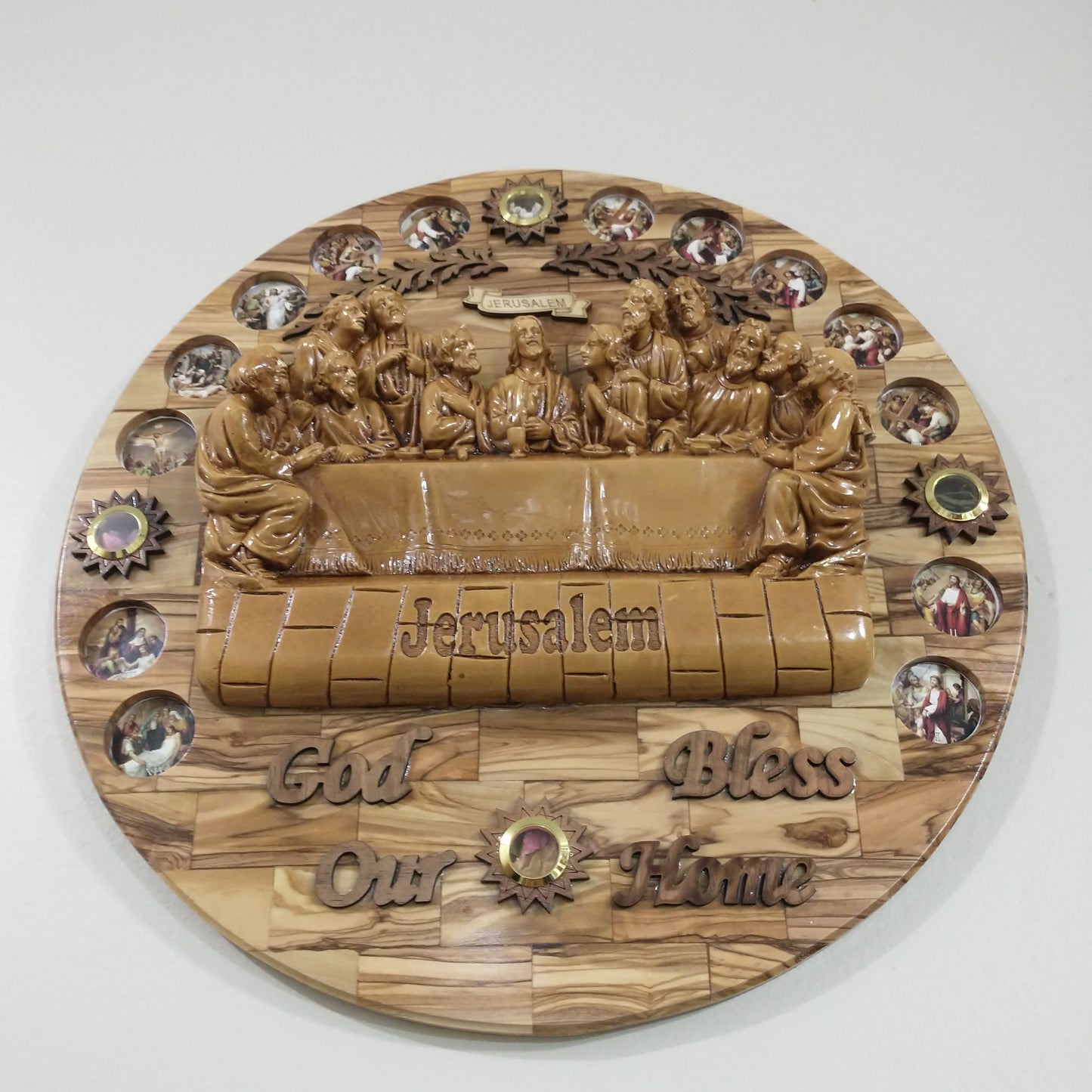 The last supper ,olive wood hand made in Bethlehem