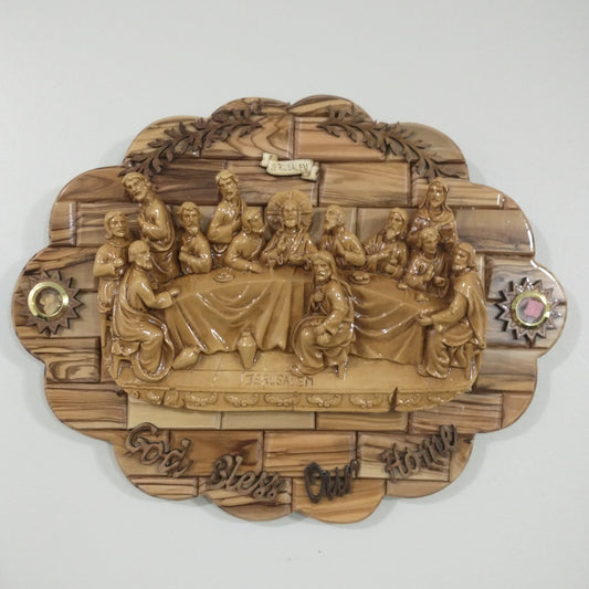 The Last supper ,olive wood ,hand made in Bethlehem