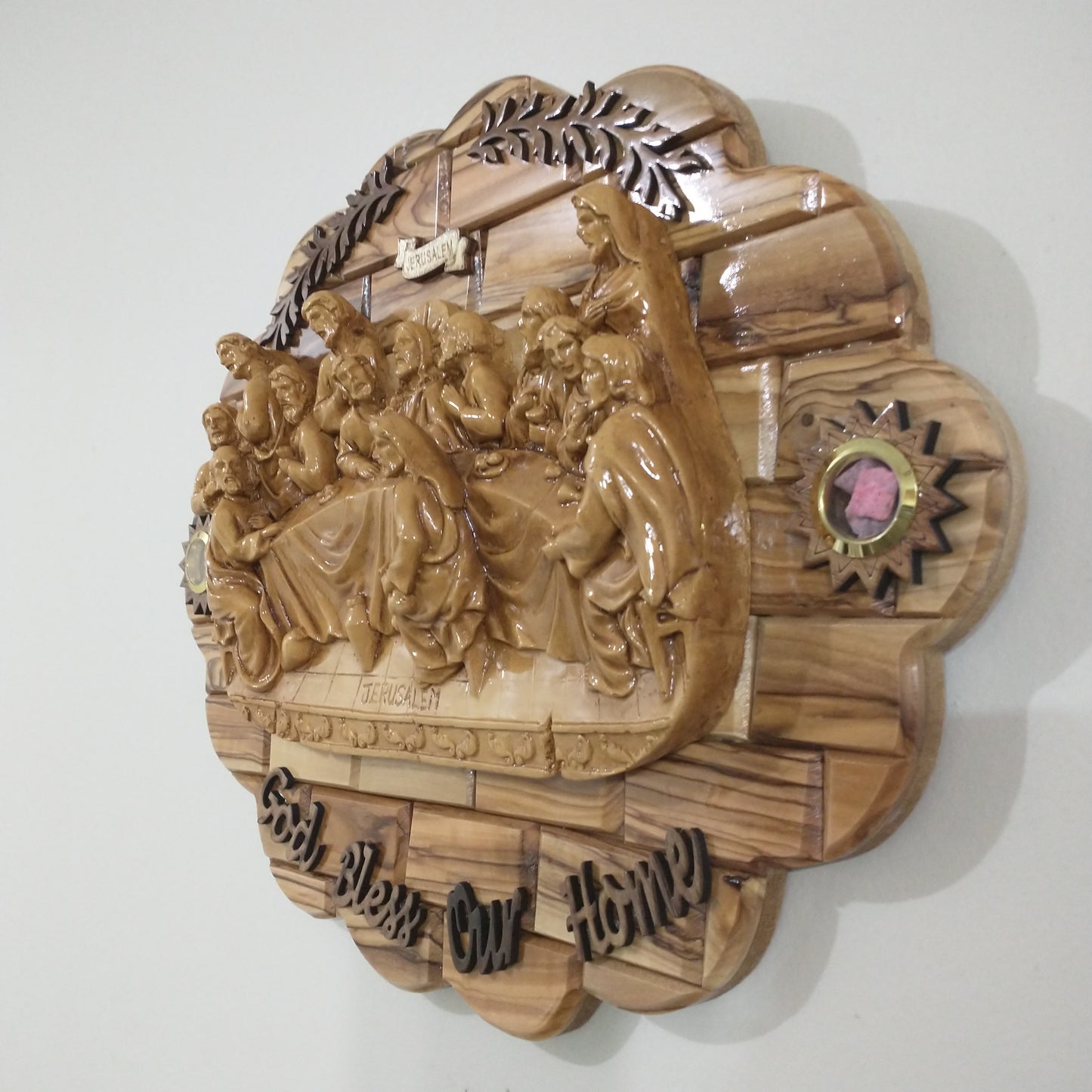 The Last supper ,olive wood ,hand made in Bethlehem