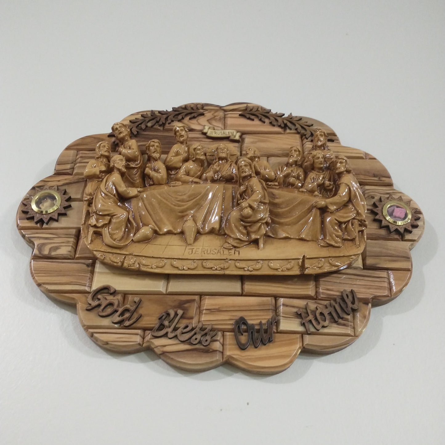 The Last supper ,olive wood ,hand made in Bethlehem