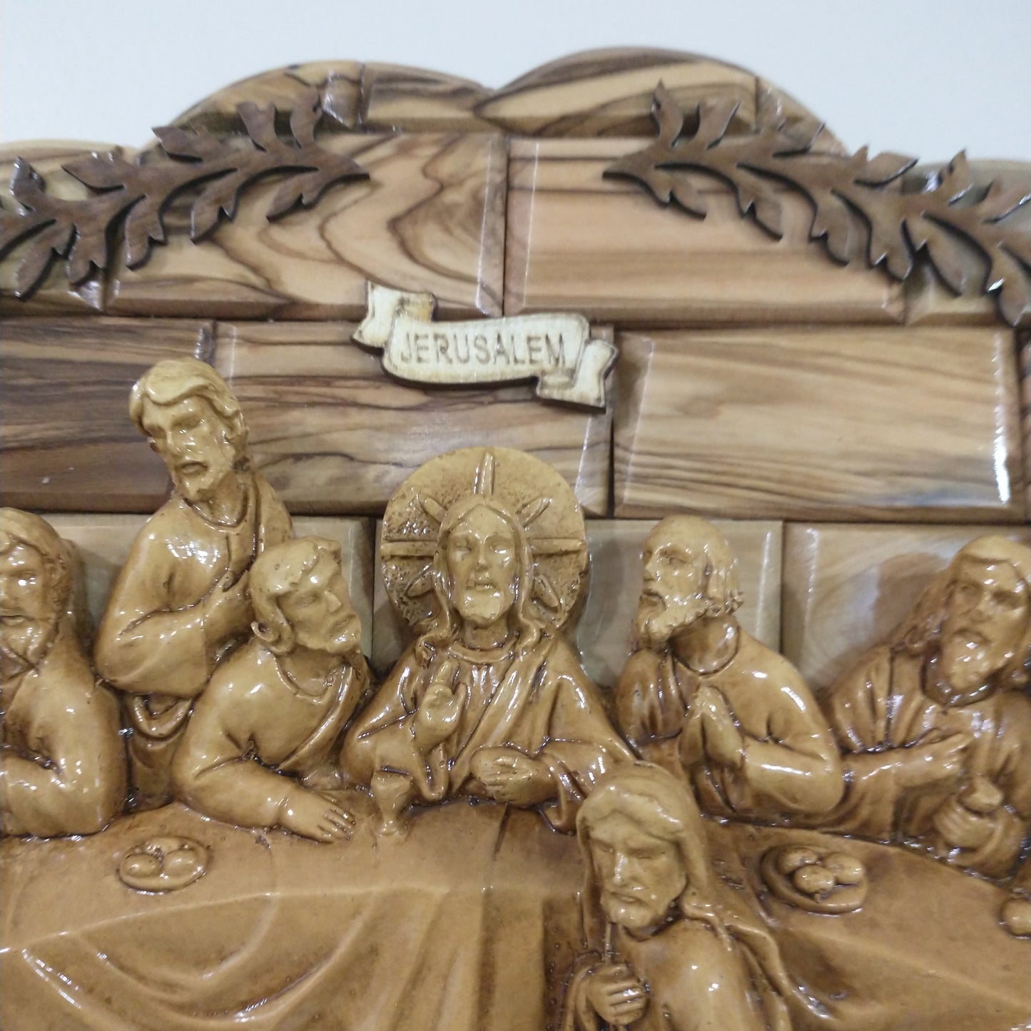 The Last supper ,olive wood ,hand made in Bethlehem