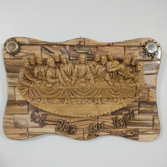 The last supper ,olive wood hand made in Bethlehem.
