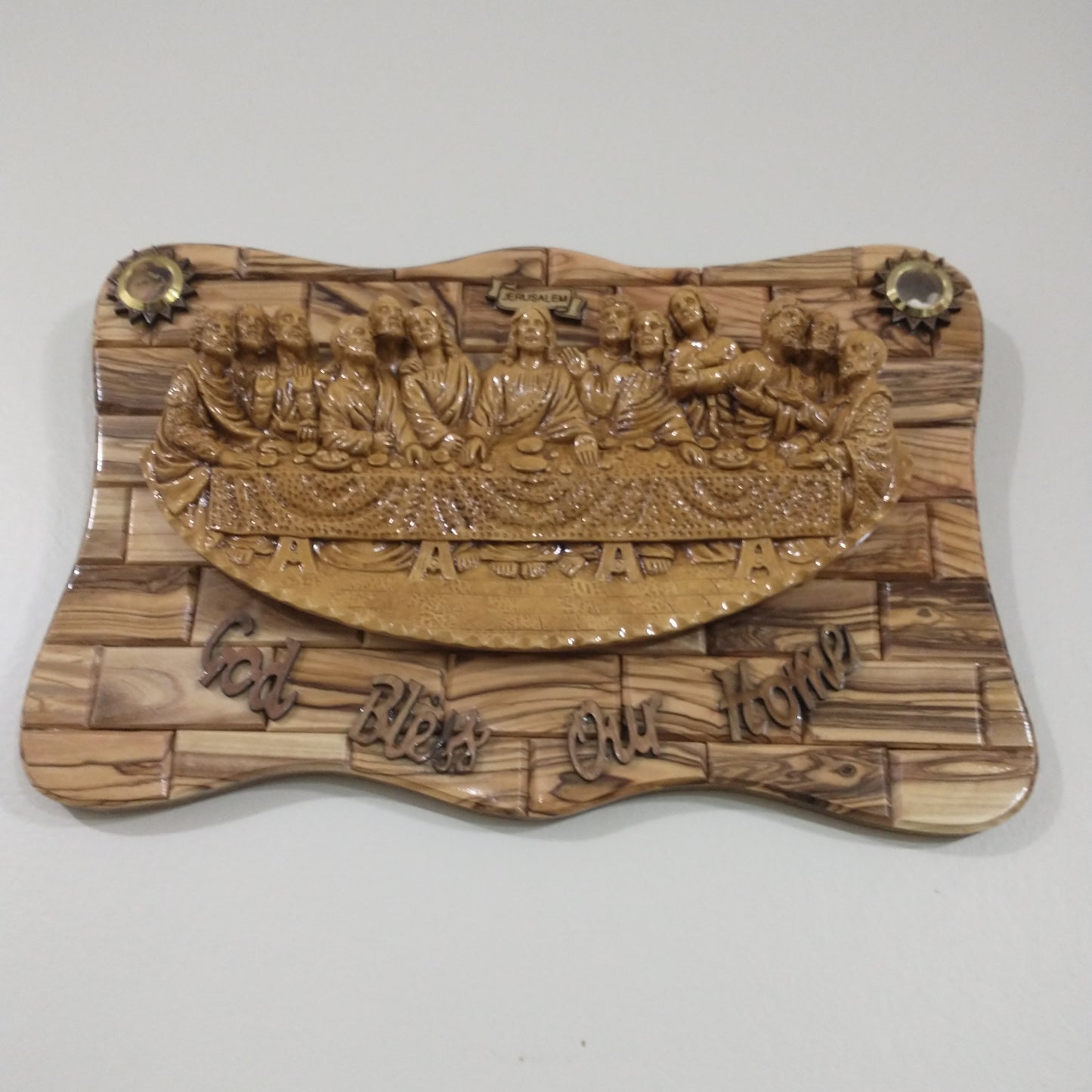 The last supper ,olive wood hand made in Bethlehem.